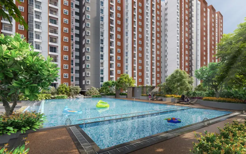 Provident Botanico: Pool with towers