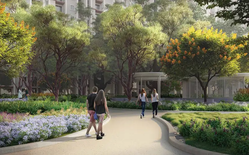 Purva Northern Lights: Garden walkway